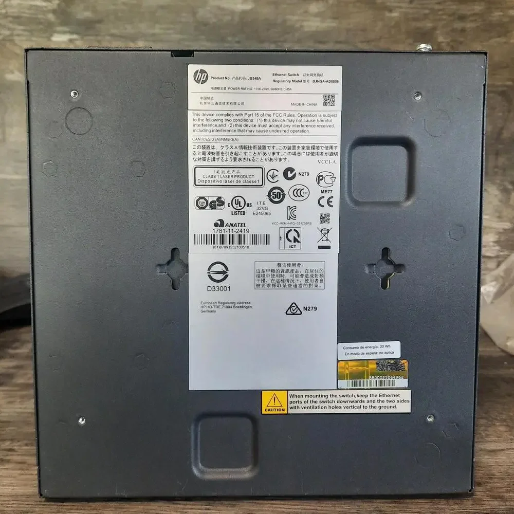 HP 1910-8G 8-Port Switch JG348A
